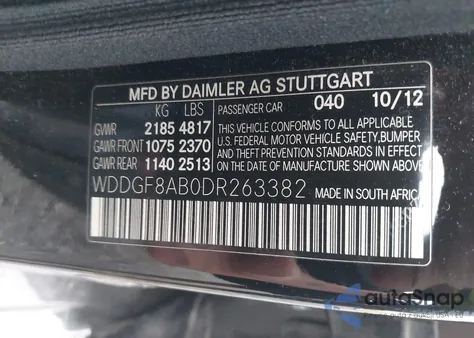 2013 Mercedes-Benz C 300 Luxury 4Matic/Sport 4Matic из США, поврежденный, VIN WDDGF8AB0DR263382